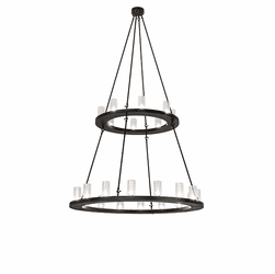 2nd Ave. Lighting 270813 Loxley Contemporary Textured Black Chandelier Light