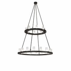 2nd Ave. Lighting 270813 Loxley Contemporary Textured Black Chandelier Light