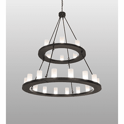 2nd Ave. Lighting 270818 Loxley Contemporary Black Satin Wrought Iron Ceiling Chandelier