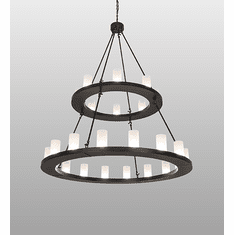 2nd Ave. Lighting 270818 Loxley Contemporary Black Satin Wrought Iron Ceiling Chandelier