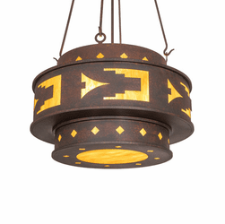 2nd Ave. Lighting 271689 Sandia Contemporary Rusty Nail Chandelier Light