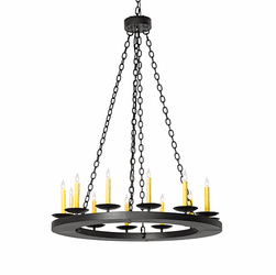 2nd Ave. Lighting 272129 Loxley Modern Textured Black Ceiling Chandelier