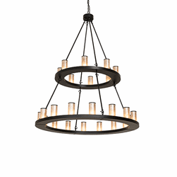 2nd Ave. Lighting 272481 Loxley Contemporary Black Satin Wrought Iron Chandelier Light