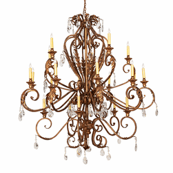 2nd Ave. Lighting 274242 Serratina Modern Autumn Leaf Chandelier Light