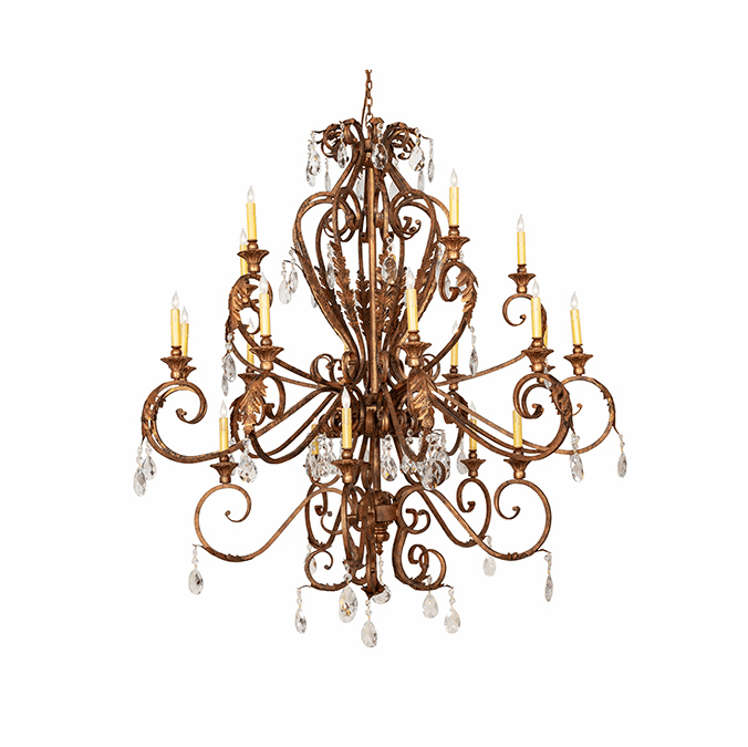2nd Ave. Lighting 274242 Serratina Modern Autumn Leaf Chandelier Light