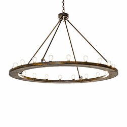 2nd Ave. Lighting 274857 Loxley Contemporary Antique Black Hanging Chandelier