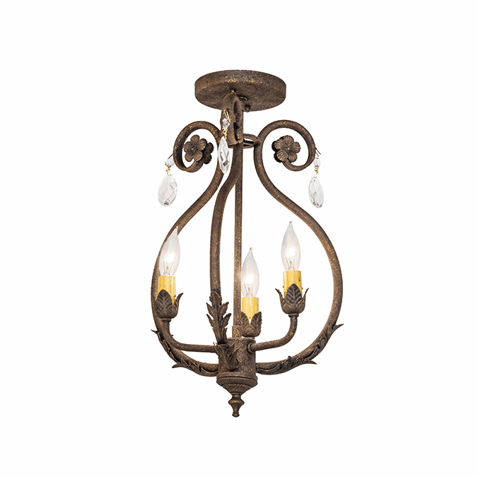 2nd Ave. Lighting 276405 Antonia Traditional Antiquity Flush Mount Lighting