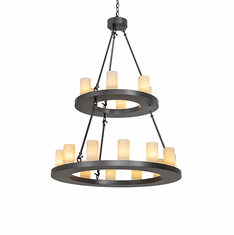 2nd Ave. Lighting 276477 Loxley Contemporary Wrought Iron Chandelier Lighting