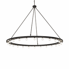 2nd Ave. Lighting 276590 Loxley Contemporary Solar Black Chandelier Lighting