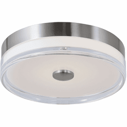 Abra 30040FM-BN-Iris Iris Contemporary Brushed Nickel LED 11.5" Ceiling Lighting Fixture