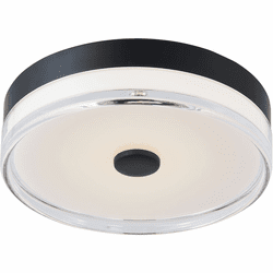 Abra 30040FM-MB-Iris Iris Contemporary Matte Black LED 11.5" Ceiling Lighting Fixture