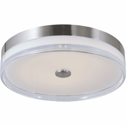 Abra 30041FM-BN-Iris Iris Contemporary Brushed Nickel LED 16" Ceiling Light Fixture
