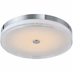 Abra 30042FM-CH-Iris Iris Modern Chrome LED 20" Ceiling Light Fixture