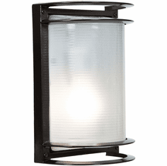 Access 20011LEDDMG-BRZ-RFR Nevis Contemporary Bronze LED Outdoor Bulkhead Wall Lighting Sconce
