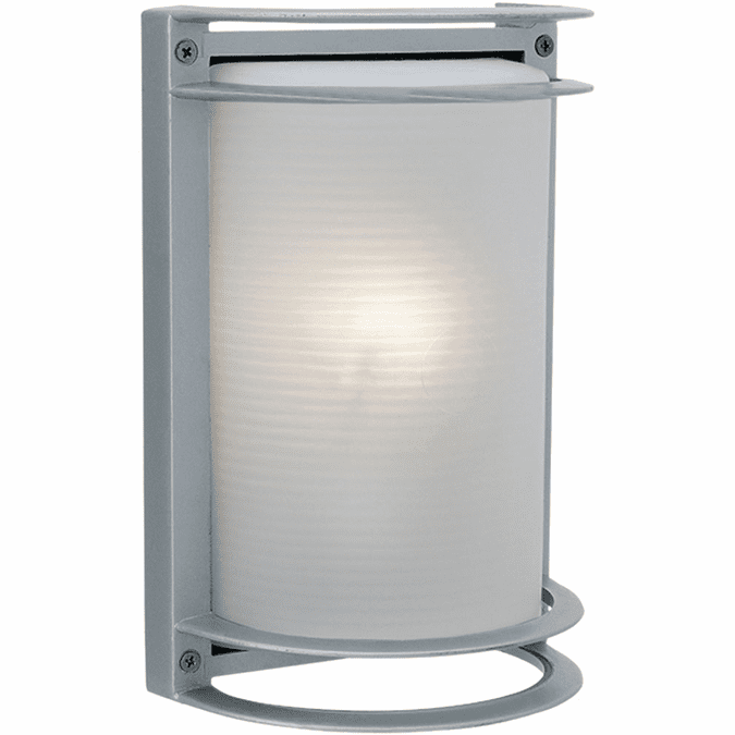 Access 20011LEDDMGLP-SAT-RFR Nevis Modern Satin LED Outdoor Bulkhead Wall Mounted Lamp