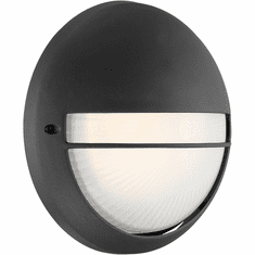 Access 20260LEDDMG-BL/OPL Clifton Black LED Exterior Wall Lighting Sconce