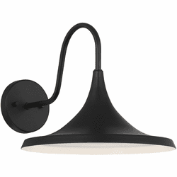 Access 20381LEDDMG-BL Pella Modern Black LED Outdoor Wall Lighting Fixture