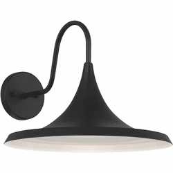 Access 20382LEDDMG-BL Pella Contemporary Black LED Outdoor Wall Sconce Lighting