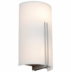 Access 20446-BS/WHT Prong Modern Brushed Steel Lighting Sconce
