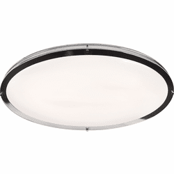 Access 20468LEDD-CH-ACR Solero Oval Modern Chrome LED Flush Mount Lighting Fixture