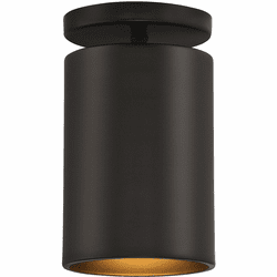 Access 29004LEDDMGLP-MBL Pint Contemporary Matte Black LED Exterior Flush Mount Light Fixture