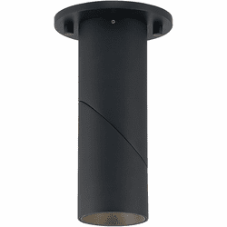 Access 50012LEDD-BL/CLR Transformer Modern Black LED Exterior Flush Mount Light Fixture