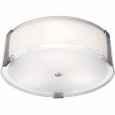 Access 50121-BS/OPL Tara Brushed Steel 18" Ceiling Light