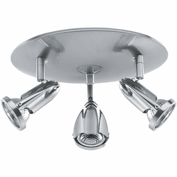 Access 52103LEDDLP-BS Cobra Modern Brushed Steel LED Flush Mount Lighting