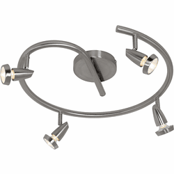 Access 52222LEDDLP-BS Mirage Contemporary Brushed Steel LED Ceiling Lighting