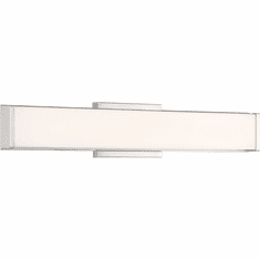 Access 62571LEDD-BS/ACR Citi Modern Brushed Steel LED 24" Bath Sconce