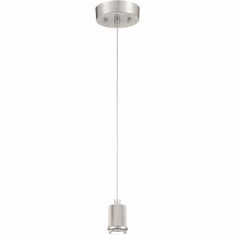 Access 63139LEDD-BS Port Nine Stark Contemporary Brushed Steel LED Mini Hanging Pendant Lighting