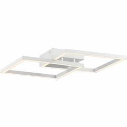 Access 63966LEDD-WH-ACR Squared Modern White LED Flush Mount Light Fixture