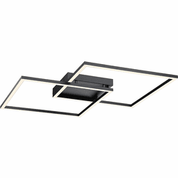 Access 63967LEDD-BL-ACR Squared Contemporary Black LED Flush Mount Lighting Fixture