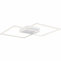 Access 63967LEDD-WH-ACR Squared Modern White LED Flush Ceiling Light Fixture