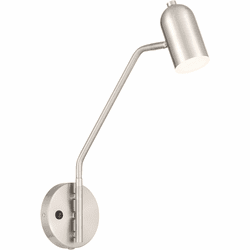 Access 72016LEDD-BS Lizbo Contemporary Brushed Steel LED Wall Swing Arm Lamp