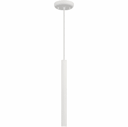 Access 72022LEDD-MWH/ACR Pipeline Modern Matte White LED Mini Pendant Light