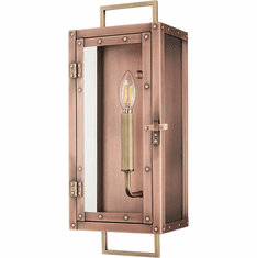 Acclaim Lighting 1010CP Spencer Retro Antique Copper with Brass Outdoor Wall Lighting Sconce