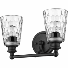 Acclaim Lighting IN40021BK Mae Contemporary Matte Black 2-Light Lighting For Bathroom