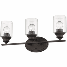 Acclaim Lighting IN41452ORB Gemma Oil-Rubbed Bronze 3-Light Bathroom Wall Light Fixture