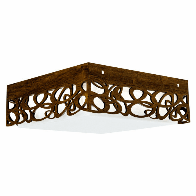 Accord Lighting 5000LED Patterns Imbuia LED 18" Ceiling Light Fixture