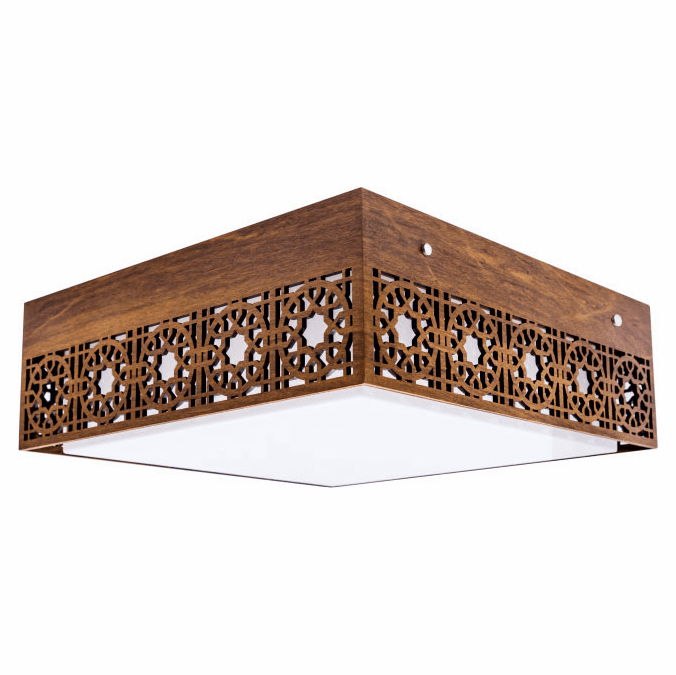 Accord Lighting 5045LED Patterns Imbuia LED 14" Flush Lighting