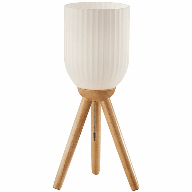 Adesso 162912 Kinsley Contemporary Natural Wood Table Top Lamp ADE