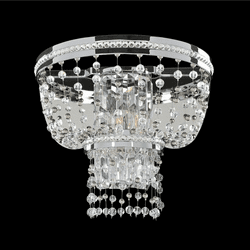 Allegri 020320-010-FR001 Capri Chrome Firenze Clear Wall Lighting