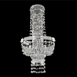 Allegri 020321-010-FR001 Capri Chrome Firenze Clear Sconce Lighting