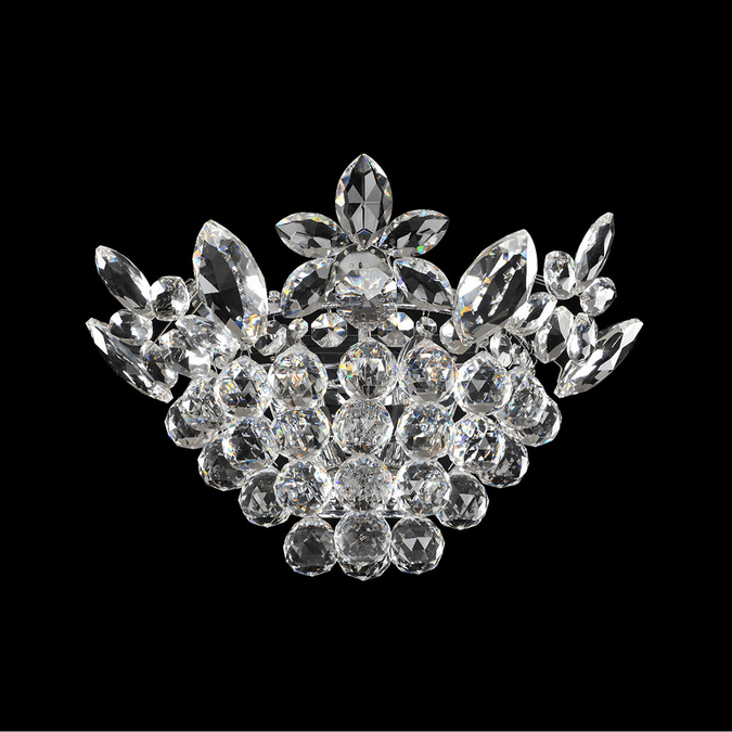 Allegri 021021-010-FR001 Treviso Crystal Chrome Wall Light Fixture