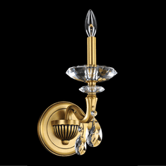 Allegri 021720-032-FR001 Jolivet Crystal Historic Brass Wall Lighting
