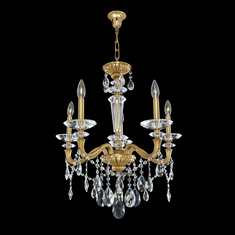 Allegri 021770-032-FR001 Jolivet Crystal Historic Brass 23.5" Hanging Chandelier