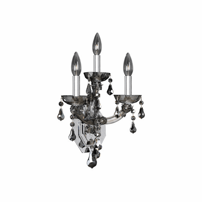 Allegri 023423-010-FR006 Brahms Crystal Chrome Wall Lighting