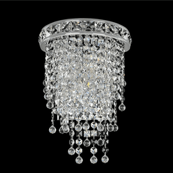 Allegri 027320-010-FR001 Cascata Chrome Firenze Clear Wall Light Sconce