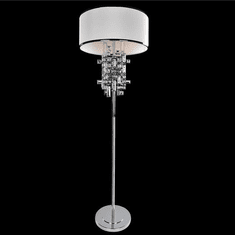 Allegri 027601-010-FR001 Vermeer Crystal Chrome Lighting Floor Lamp